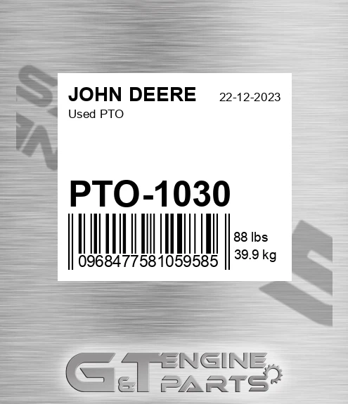 PTO-1030 Used Pto for JOHN DEERE
