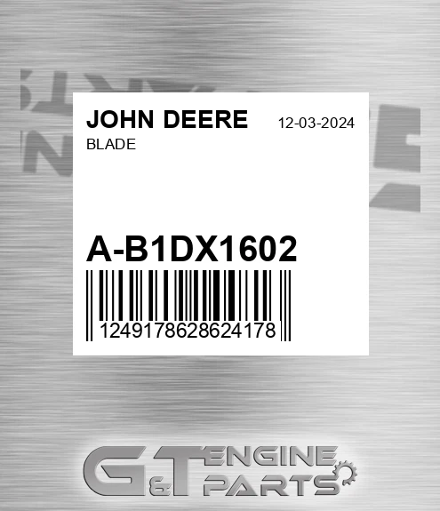 A-B1DX1602 Blade for JOHN DEERE