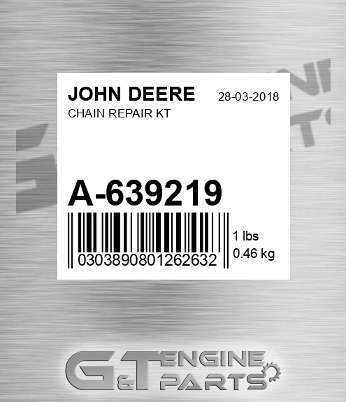 A-639219 Chain Repair Kt for JOHN DEERE