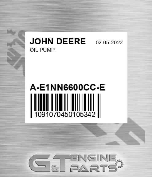A-E1NN6600CC-E Oil Pump for JOHN DEERE