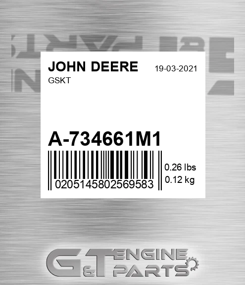 A-734661M1 Gskt for JOHN DEERE