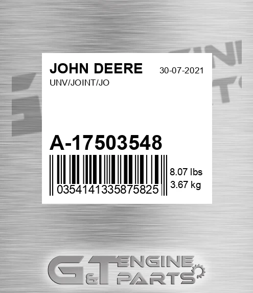 A-17503548 Unv/joint/jo for JOHN DEERE