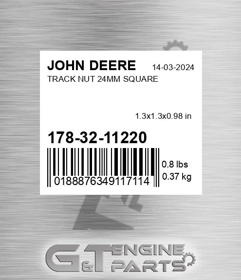 178-32-11220 Track Nut 24mm Square
