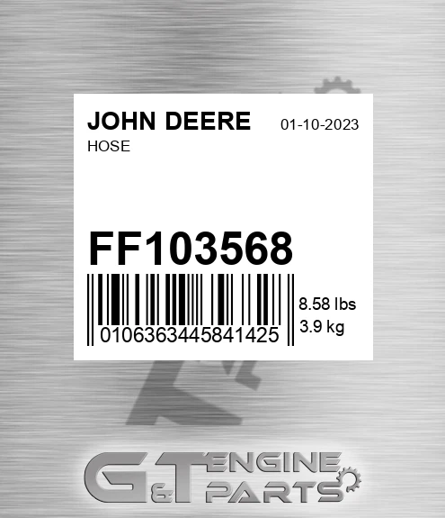 FF103568 Hose for JOHN DEERE