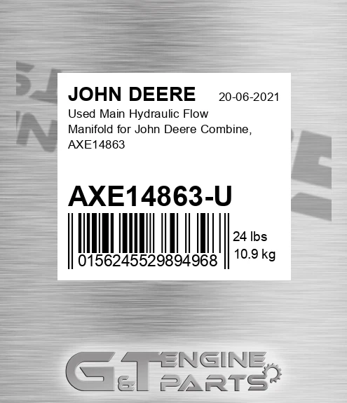 AXE14863-U Used Main Hydraulic Flow Manifold For Combine, Axe14863 for JOHN DEERE