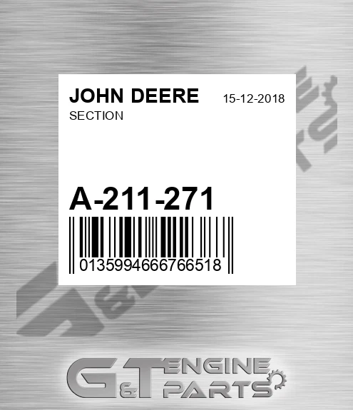A-211-271 Section for JOHN DEERE