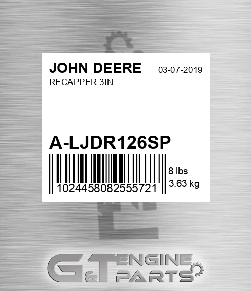 A-LJDR126SP Recapper 3in for JOHN DEERE