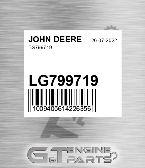 LG799719 Bs799719 for JOHN DEERE