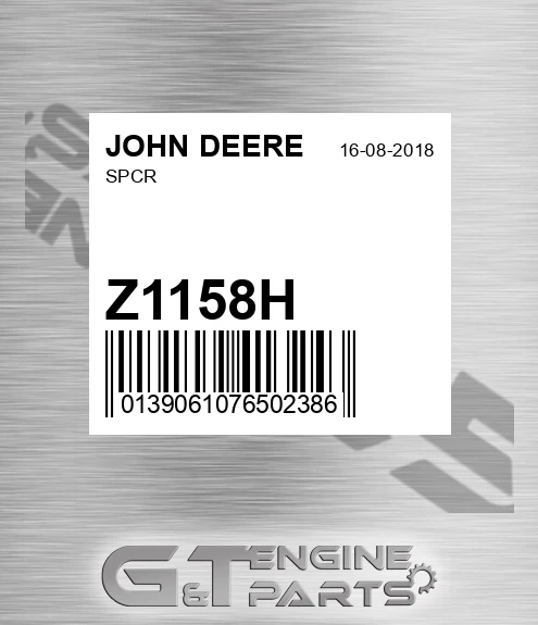 Z1158H Spcr for JOHN DEERE
