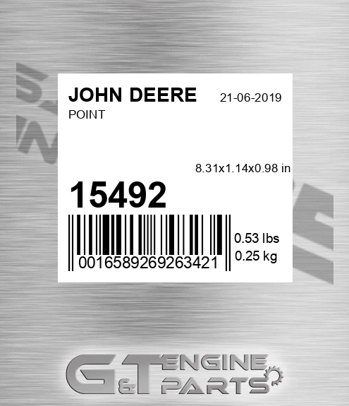 15492 Point for JOHN DEERE