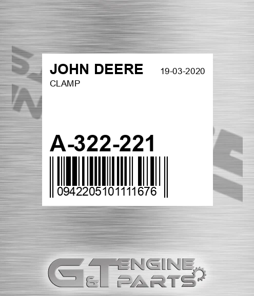 A-322-221 Clamp for JOHN DEERE