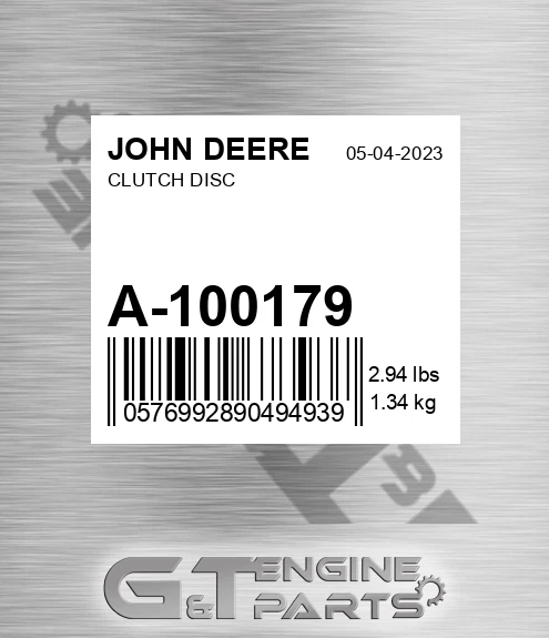 A-100179 Clutch Disc for JOHN DEERE