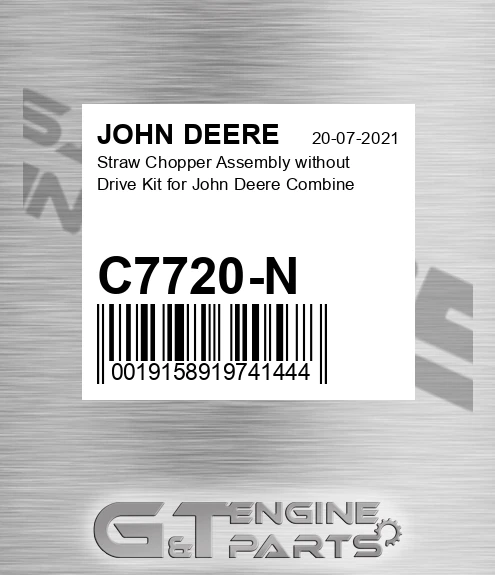 C7720-N Straw Chopper Assembly Without Drive Kit For Combine for JOHN DEERE