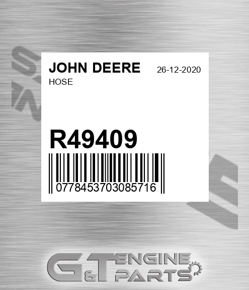 R49409 Hose for JOHN DEERE