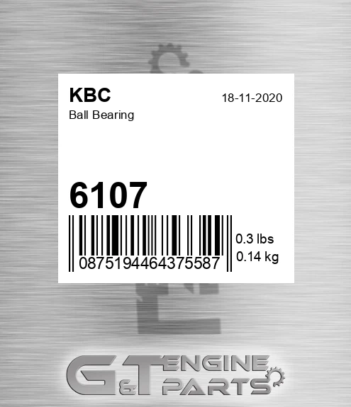 6107 Ball Bearing