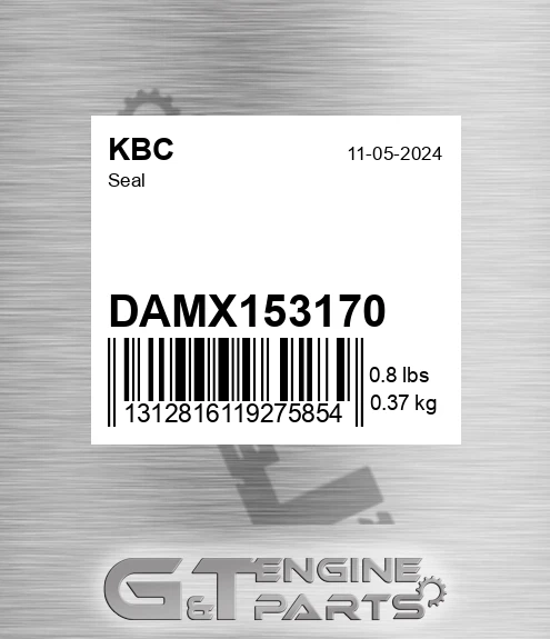 DAMX153170 Seal for KBC