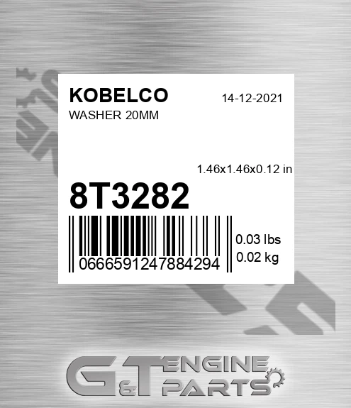8T3282 Washer 20mm