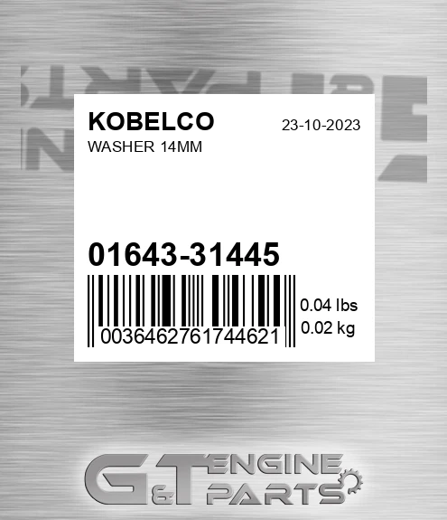 01643-31445 Washer 14mm