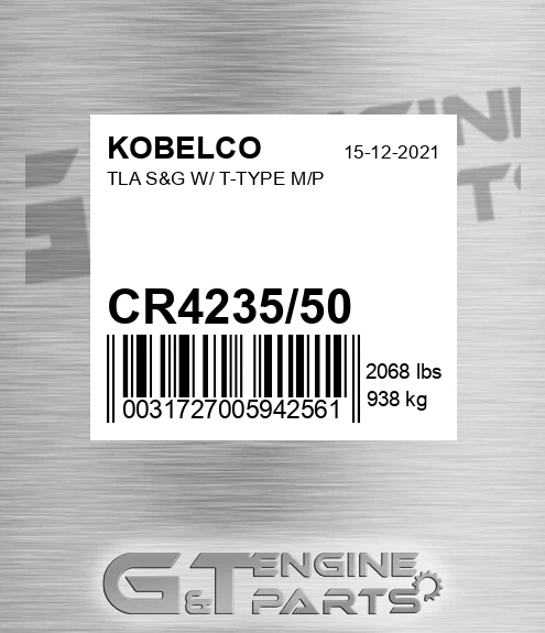 CR4235/50 Tla S&g W/ T-type M/p