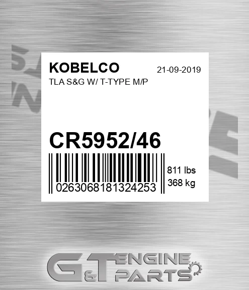 CR5952/46 Tla S&g W/ T-type M/p