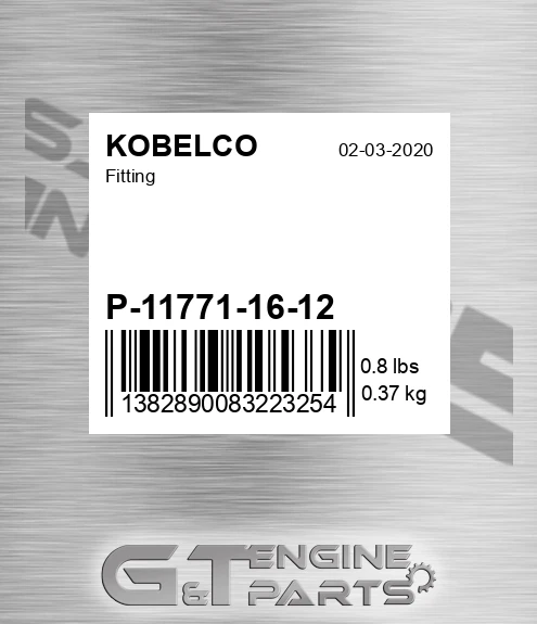 P-11771-16-12 Fitting