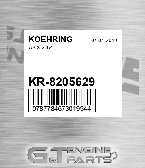 KR-8205629 7/8 X 2-1/4