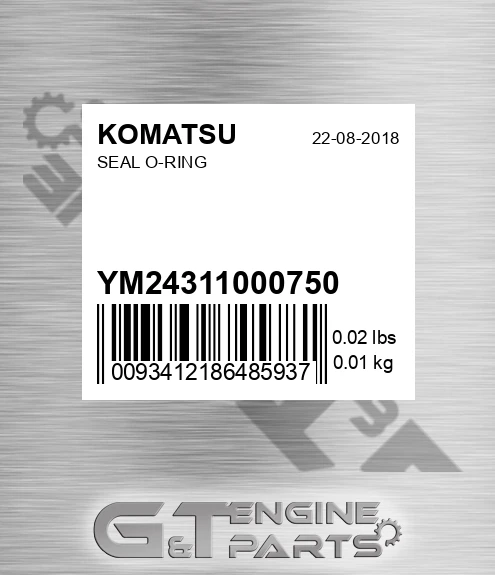YM24311000750 Seal O-ring