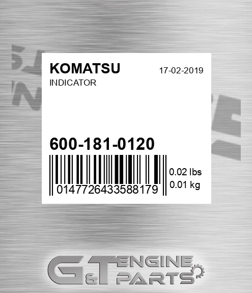 600-18-10120 Indicator for KOMATSU