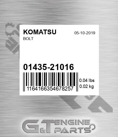 01435-21016 Bolt for KOMATSU