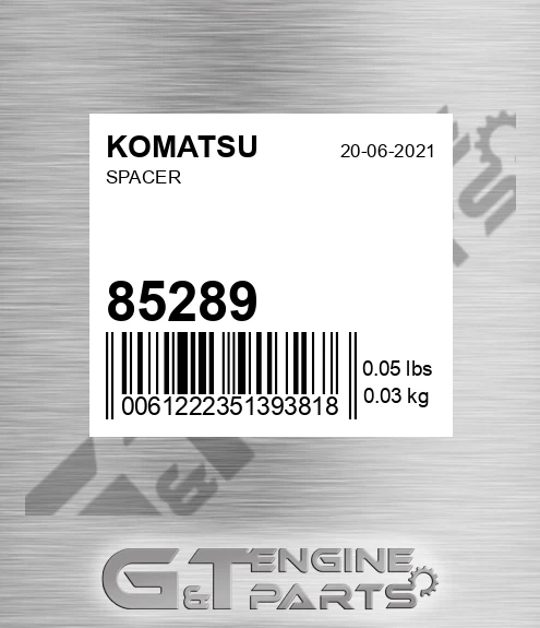 85289 Spacer for KOMATSU