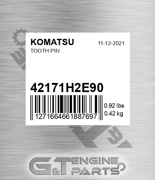 421-71-H2E90 Tooth Pin for KOMATSU