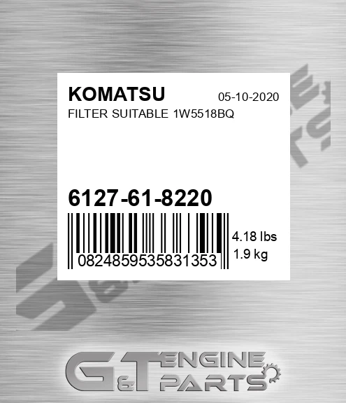 6127-61-8220 Filter Suitable 1w5518bq for KOMATSU
