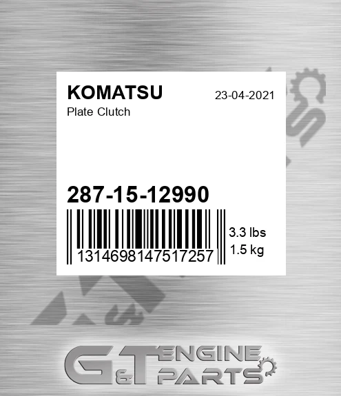 287-15-12990 Plate Clutch