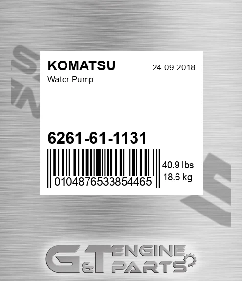 6261-61-1131 Water Pump for KOMATSU