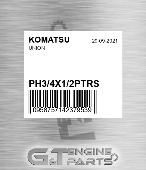 PH3/4X1/2PTRS Union for KOMATSU