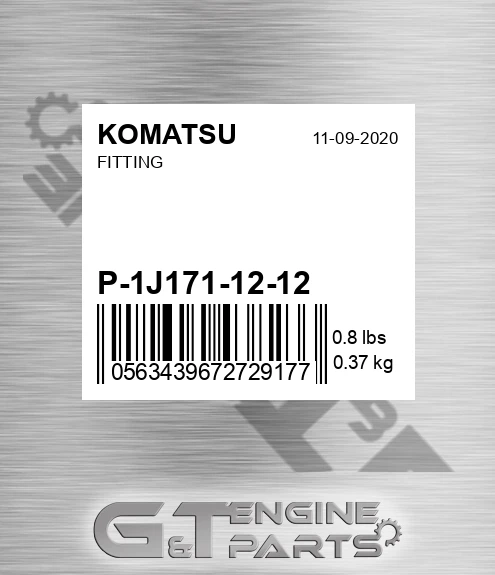 P-1J171-12-12 Fitting