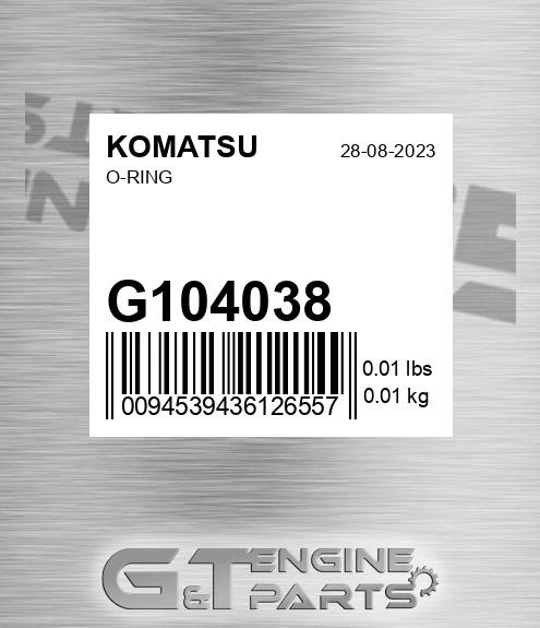 G104038 O-ring