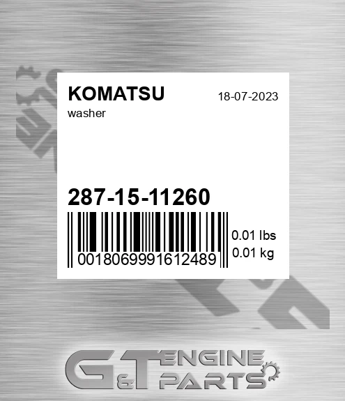 287-15-11260 Washer