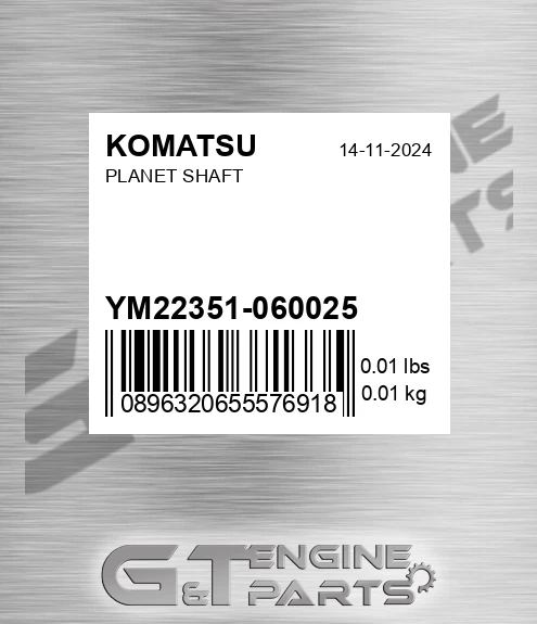 YM22351060025 Planet Shaft