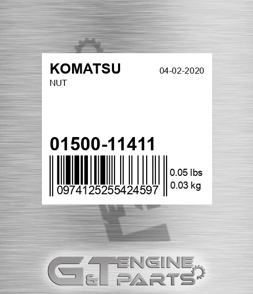 01500-11411 Nut