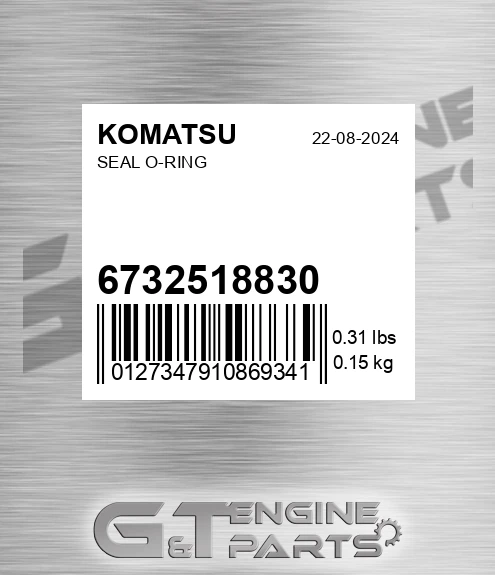 6732-51-8830 Seal O-ring for KOMATSU