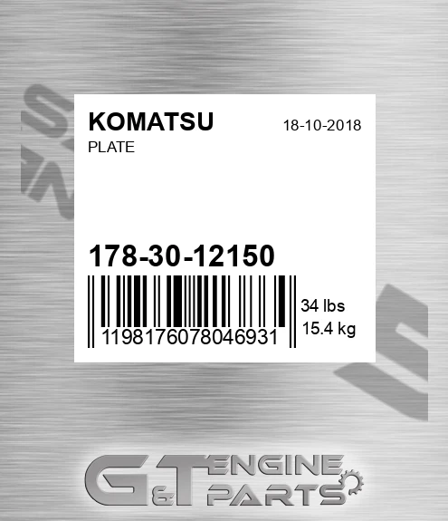 178-30-12150 Plate for KOMATSU