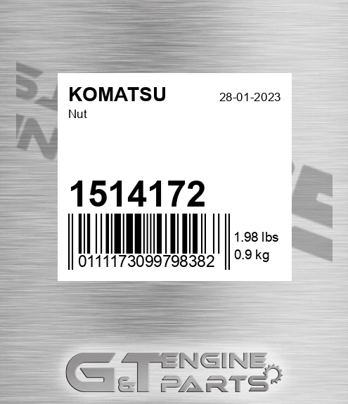 1514172 Nut for KOMATSU