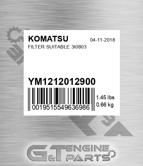YM1212012900 Filter Suitable 3i0803