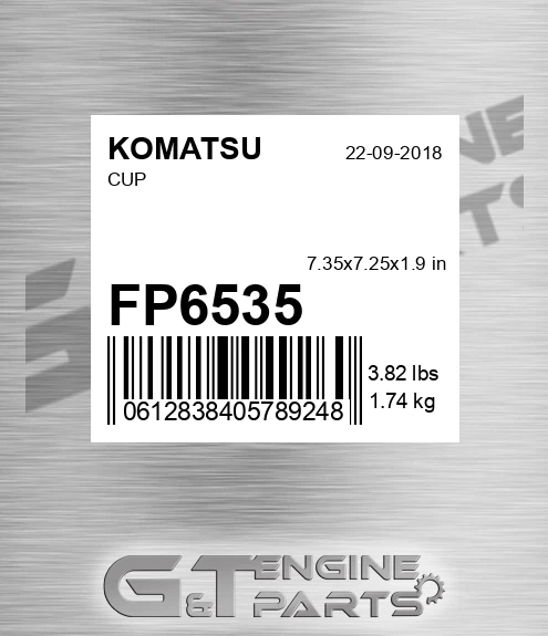 FP6535 KOMATSU Cup