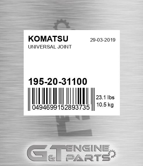 195-20-31100 Spider Assm for KOMATSU