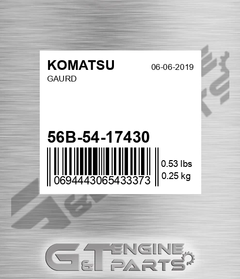 56B-54-17430 Gaurd for KOMATSU