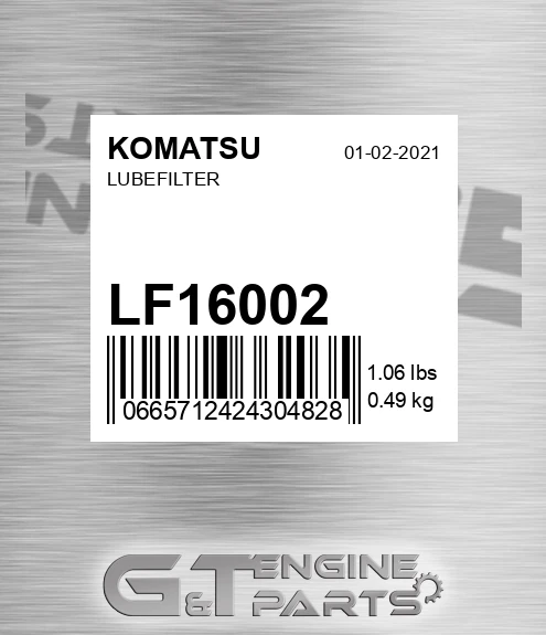 LF16002 Lubefilter