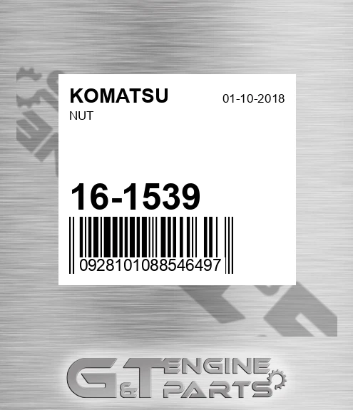 16-1539 Nut for KOMATSU