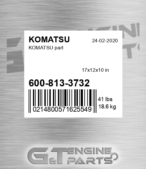 600-813-3732 Part for KOMATSU